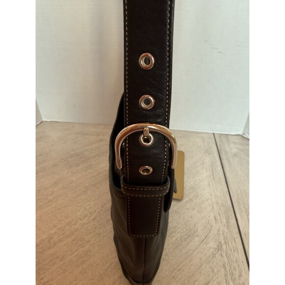 Coach Vintage 9480 Soho Flap Crossbody Black Leather Shoulder Hobo Y2K Cleaned - Picture 16 of 16